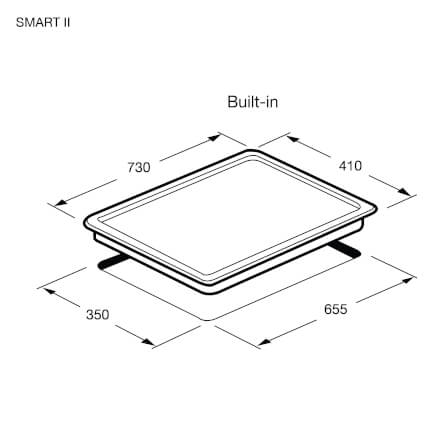 ชุดเซ็ทเตาแก๊สและเครื่องดูดควัน EVE เตาแก๊ส 2 หัว SMART II + เครื่องดูดควันติดผนัง HC-SHADOW-90 PLUS 90 ซม._9
